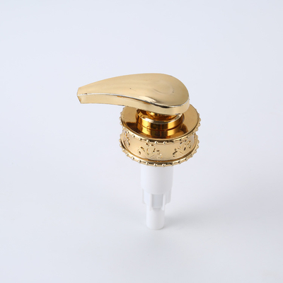 bomba de aluminio del dispensador del oro de la loción de 4 cc/T de la bomba de la botella cosmética del champú