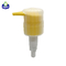 Bomba dispensadora de gel de limpieza de color amarillo con tapa transparente Tamaño del cuello 33/410