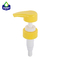Bomba dispensadora de gel de limpieza de color amarillo con tapa transparente Tamaño del cuello 33/410