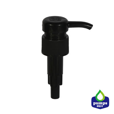 Cabeza plástica negra del dispensador del jabón del top 28/410 de la bomba de la botella de cristal
