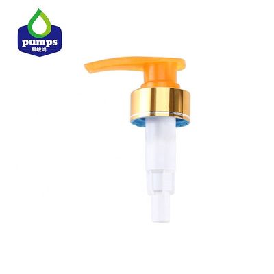 Bomba antibacteriana del jabón del oro de la loción de la bomba 24-410 de la cubierta de aluminio del tornillo 28-410 33-410