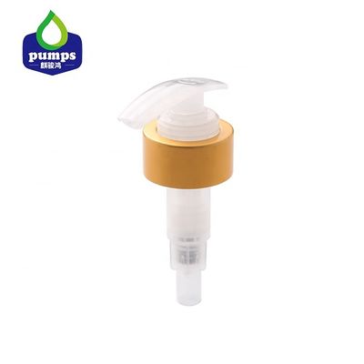 33/410 metal de aluminio Matte Shower Soap Shampoo Pump de la bomba de la loción del oro
